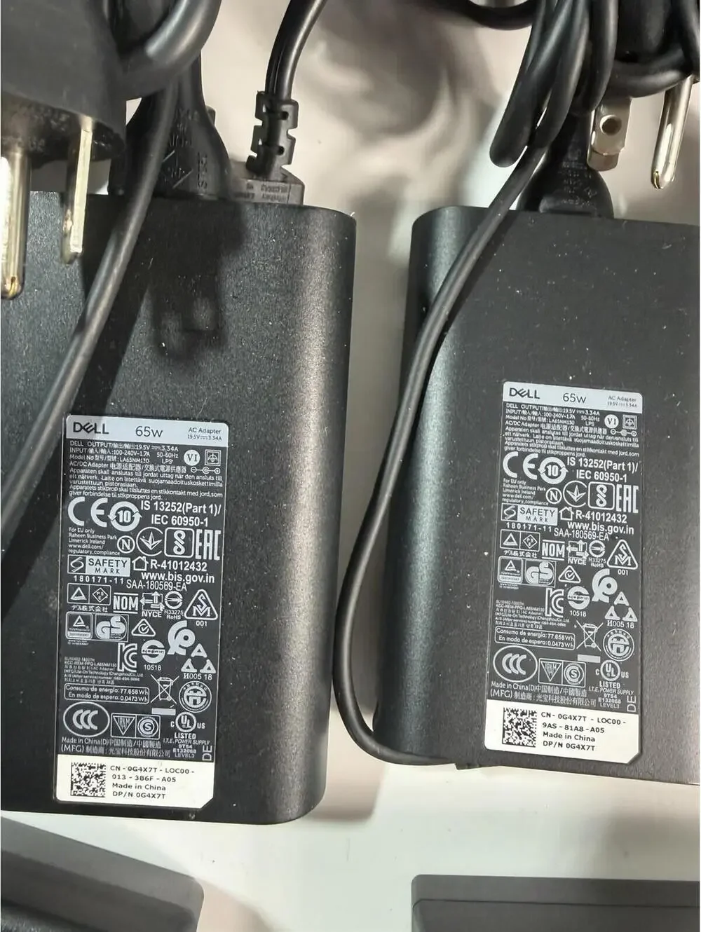 Lot of 21 Dell Laptop AC Adapters Power Supplies Mixed 45W 65W 90W 130W OEM